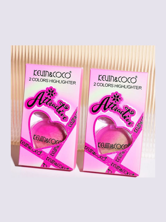 Set 2 Highlighters Kevinandcoco Attractive Santa's Blush Magical Glow Variant A Pink