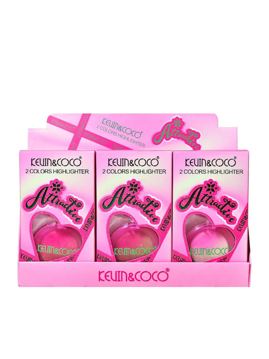 Set 2 Highlighters Kevinandcoco Attractive Santa's Blush Magical Glow Variant A Pink