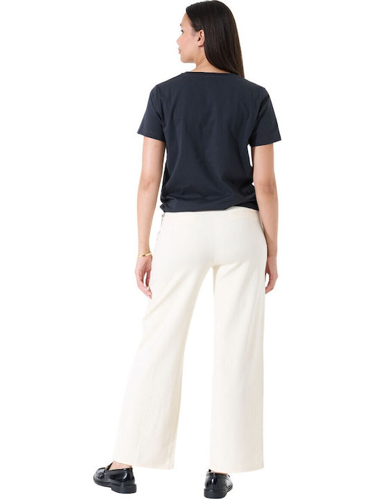 Garcia Women's Fabric Trousers with Elastic Graphite