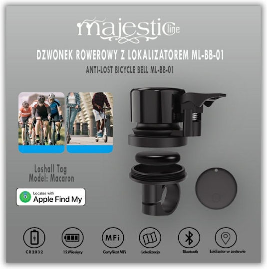 Bell Tracker Majestic Fahrradklingel Schwarz