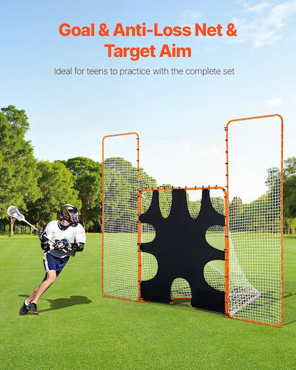 Lacrosse Goal Net Vevor 12x9 Ft 3--1 Rebounder Equipment Target Back Stop