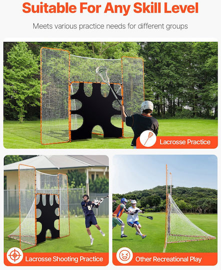 Lacrosse Goal Net Vevor 12x9 Ft 3--1 Rebounder Equipment Target Back Stop