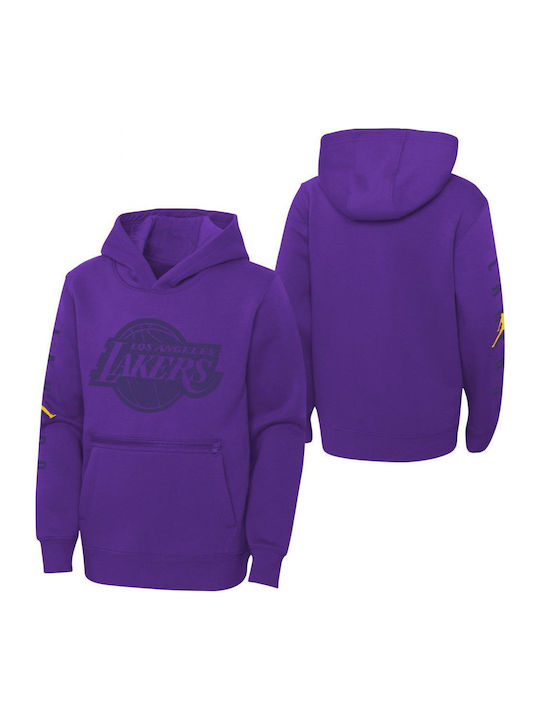 Kids Sweatshirt with Hood and Pockets Purple