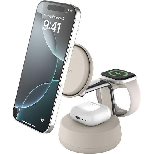 Belkin Wireless Charger Qi2 25W Whites (UltraCharge Pro)