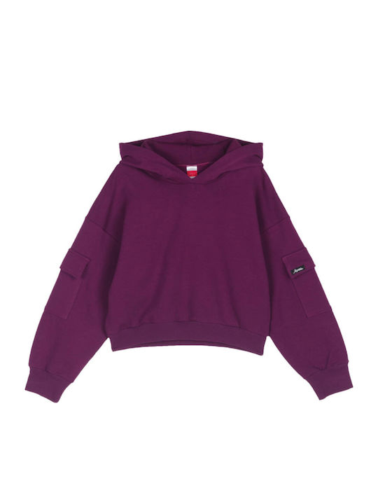 Παιδικό Φούτερ με Κουκούλα και Τσέπες Magenta Hoo-d-pocket