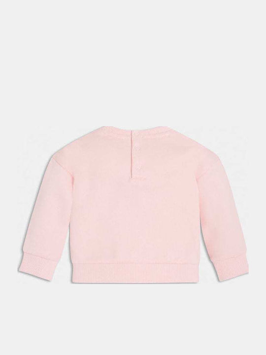 Fleece Παιδικό Φούτερ Cropped Ροζ Crop Icon