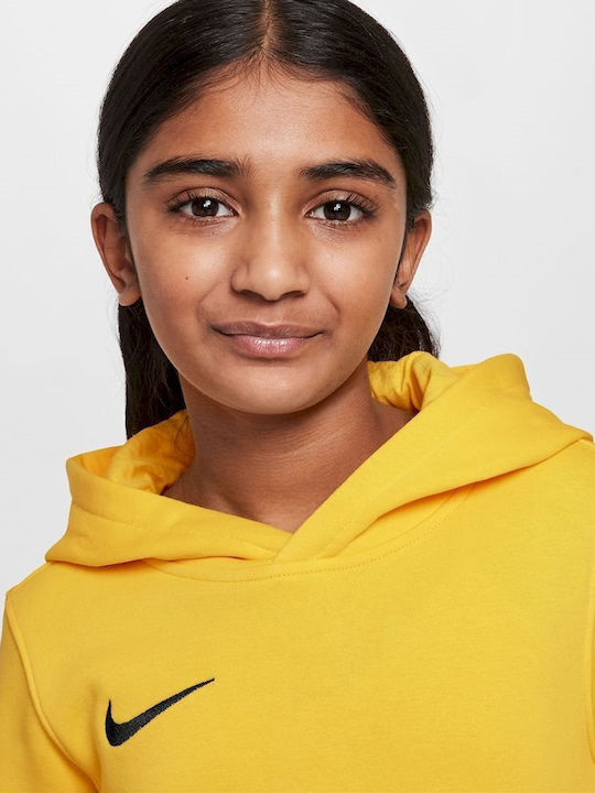 Fleece Kids Sweatshirt with Hood and Pockets Yellow Park 20