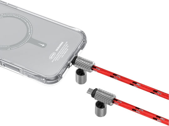 Skinarma Плетена USB 2.0 Кабел USB-C мъжки - USB-C мъжки 240W Червен (SK-DYVE-CBLCC-RED)