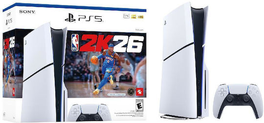 Sony PlayStation 5 Slim 1TB & NBA 2K26