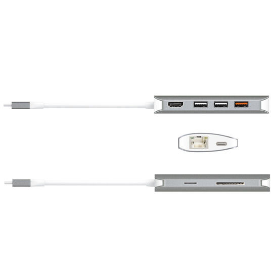 J5 Create USB-C Docking Station mit HDMI 4K PD Ethernet Gray (JCD383-N)
