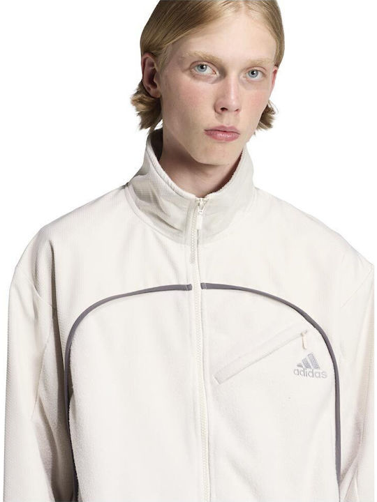 Men's Fleece Cardigan Beige