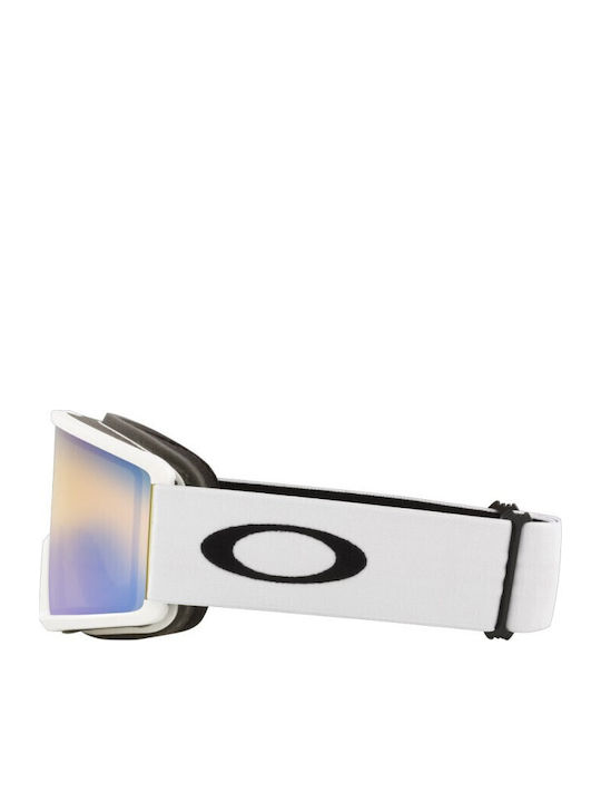 Snow Ski & Snowboard Goggles Kids White with Lens in Yellow Color