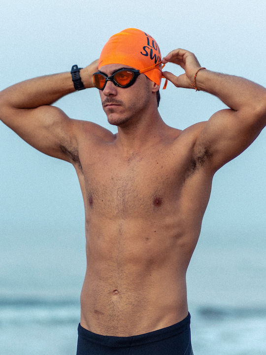 Buddyswim Γυαλιά Κολύμβησης Ενηλίκων με Αντιθαμβωτικούς Φακούς Μαύρα