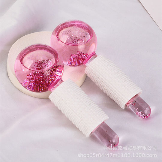 Factory Set Face Rollers Pink 2 Pieces