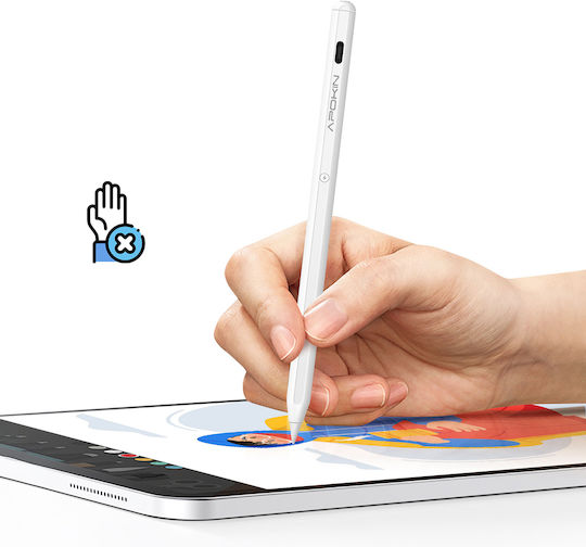 Apokin Ψηφιακή Γραφίδα Αφής με Palm Rejection για iPad Pro σε Λευκό χρώμα