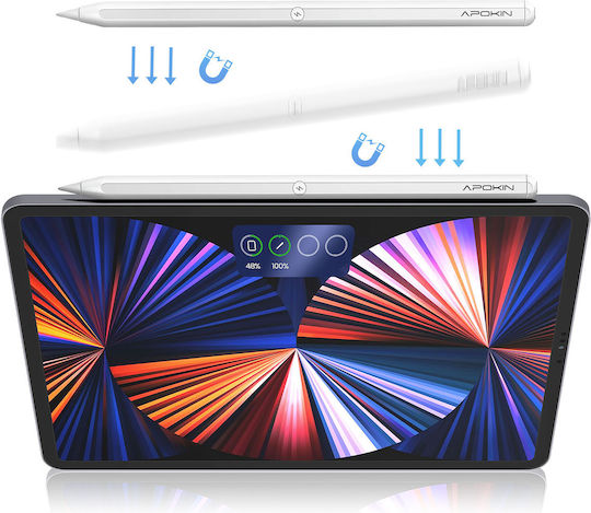 Apokin Ψηφιακή Γραφίδα Αφής με Palm Rejection για iPad Pro σε Λευκό χρώμα