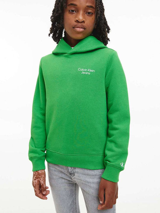 Kids Sweatshirt with Hood Green
