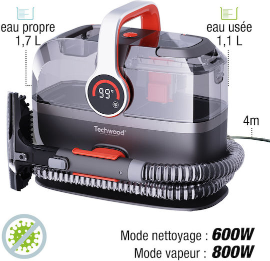 Techwood Ατμοκαθαριστής με Κοντάρι