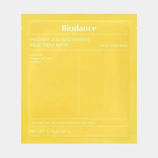 Biodance Μάσκα Ομορφιάς Προσώπου Με Νιασιναμίδη 4τμχ