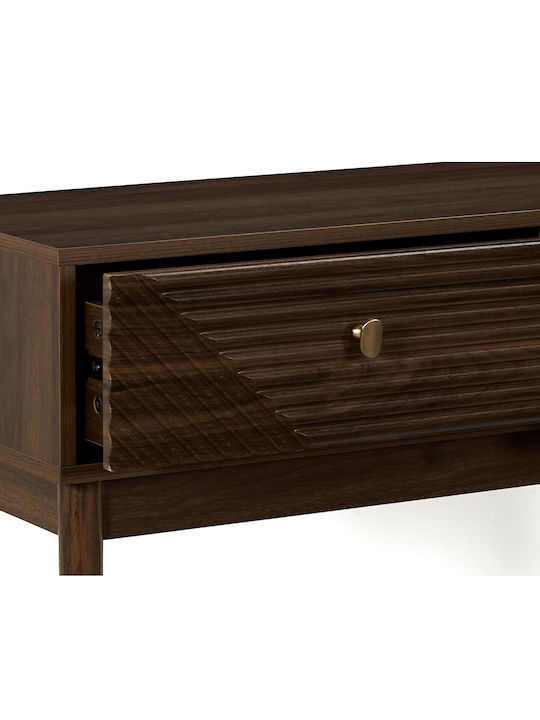 Tiffany Wooden Console Table with Mirror Coffee L100xW35xH80cm