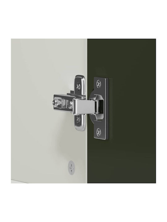 Δίφυλλη Ντουλάπα με 1 Συρτάρι Λευκή 90x45x165cm Δίφυλλη Ντουλάπα με 1 Συρτάρι Λευκή 90x45x165cm