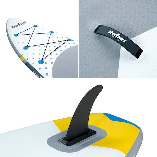 Rebel Aufblasbar SUP Board / Kajak mit Länge 3.5m Weiß