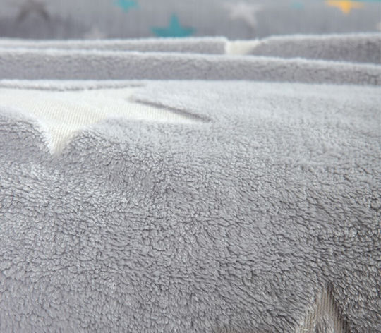 Nef-Nef Homeware Pătură Fleece Starlight Fosforescentă Grey 160x220cm