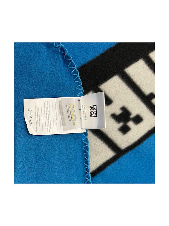 Minecraft Κουβέρτα Fleece Μπλε 100x150εκ.