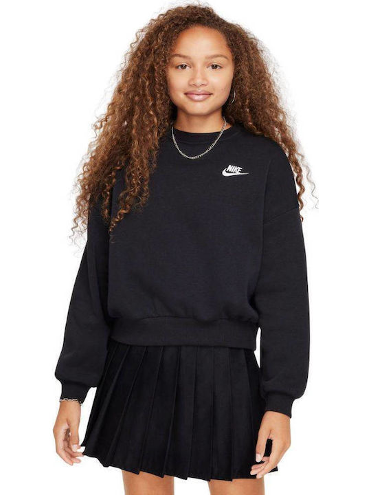 Fleece Hanorac Copii Black Sportswear Club