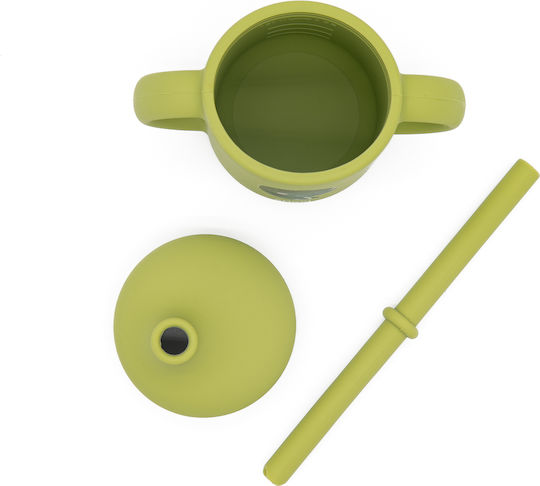 Sassi Junior Pahar pentru Copii din Silicon Verde 120ml pentru 6luni+