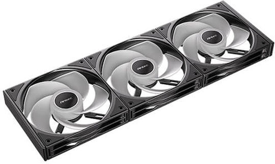Antec Connect C120R Reverse Blade Case Fan with ARGB Lighting and 3-Pin / 4-Pin PWM Connection 3pcs