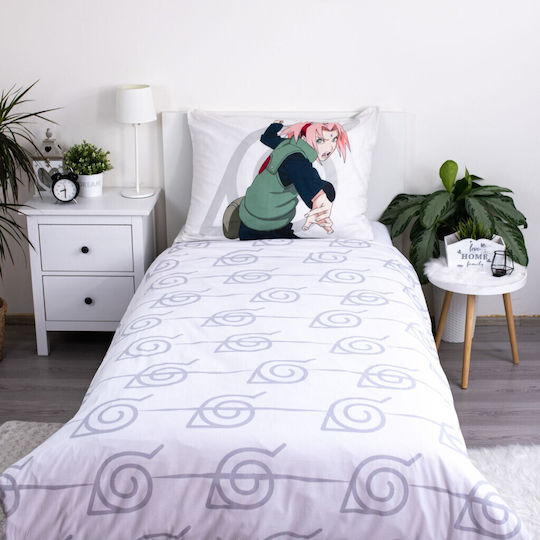 Set Kids Duvet Cover Single with Pillowcase Cotton Multicolored 140x200cm