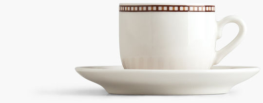 Ionia Mideia Cup Coffee Porcelain White 110ml