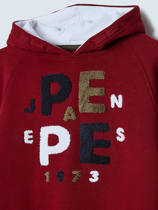 Kids Sweatshirt with Hood Red