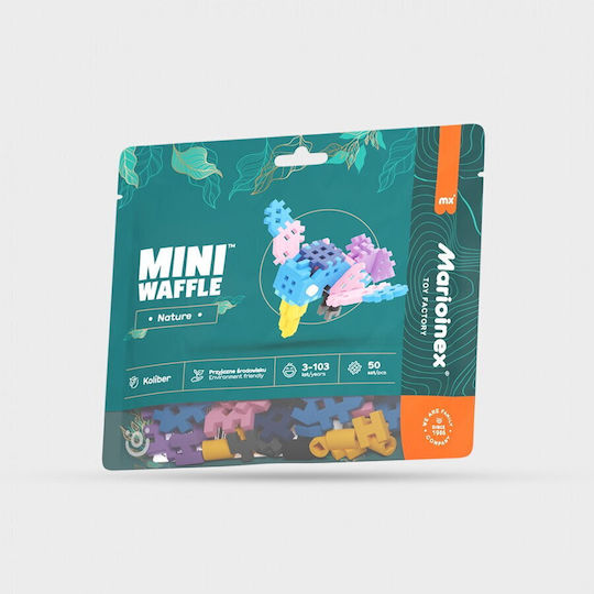 Marioinex Τουβλάκια Mini Waffle - Hummingbird για 3+ Ετών 50τμχ