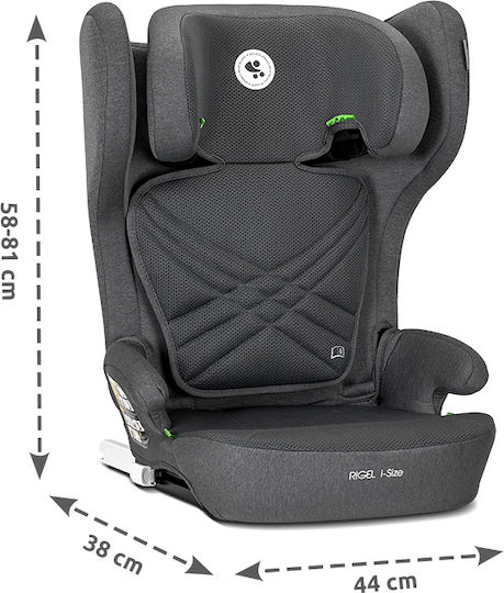 Lorelli Rigel Καθισματάκι Αυτοκινήτου High-back Booster i-Size με Isofix Beige 15-36 kg