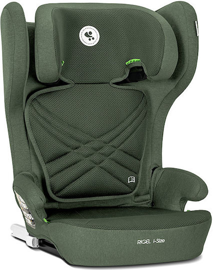 Lorelli Rigel Детско Столче за Кола High-back Booster i-Размер с Isofix Зелен 15-36 кг