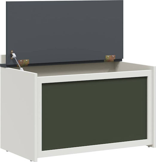 vidaXL Kinder Aufbewahrungsbox aus Holz Gray 73x33x55cm 1Stück