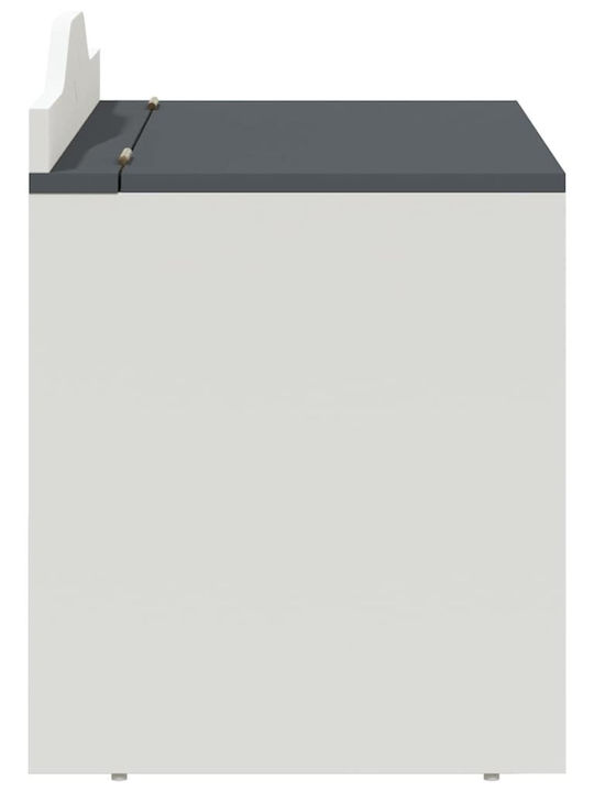 vidaXL Kinder Aufbewahrungsbox aus Holz Gray 73x33x55cm 1Stück