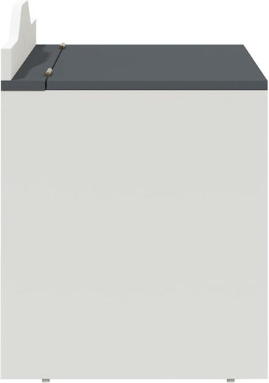 vidaXL Kinder Aufbewahrungsbox aus Holz Gray 73x33x55cm 1Stück