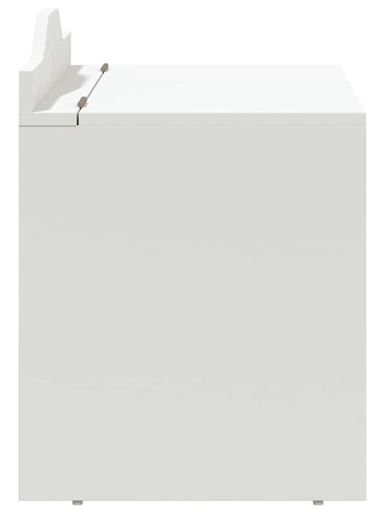 vidaXL Kinder Aufbewahrungsbox aus Holz Weiß 73x33x55cm 1Stück