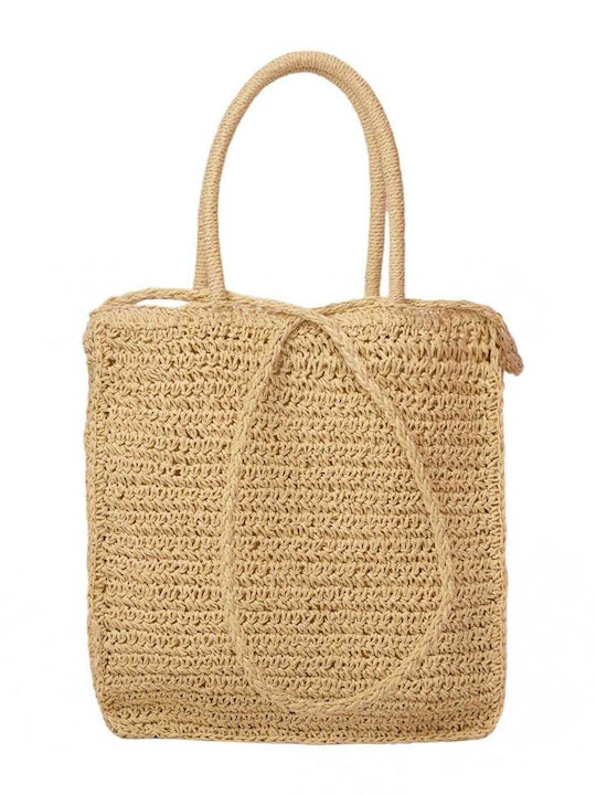 Bag to Bag Сламена Плажна чанта Бежов