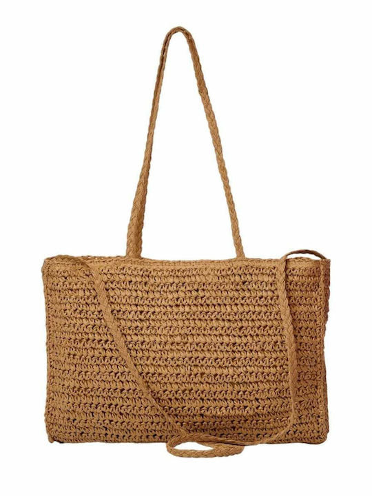Bag to Bag Сламена Плажна чанта Бежов