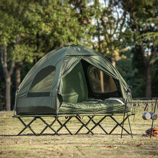 SoBuy Sommer Campingzelt Iglu Grün für 2 Personen 193x145x188cm