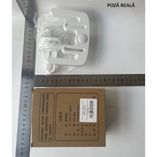 Suport Pantofi Home Flippy Montare Pe Perete Cu Adeziv Fără Găurire 11.6x11x4.8cm Alb