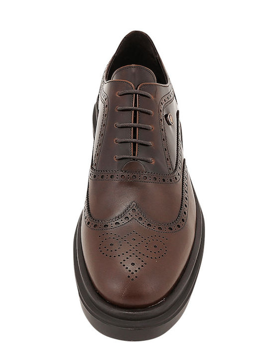 Skylar Δερμάτινα Ανδρικά Oxfords Καφέ