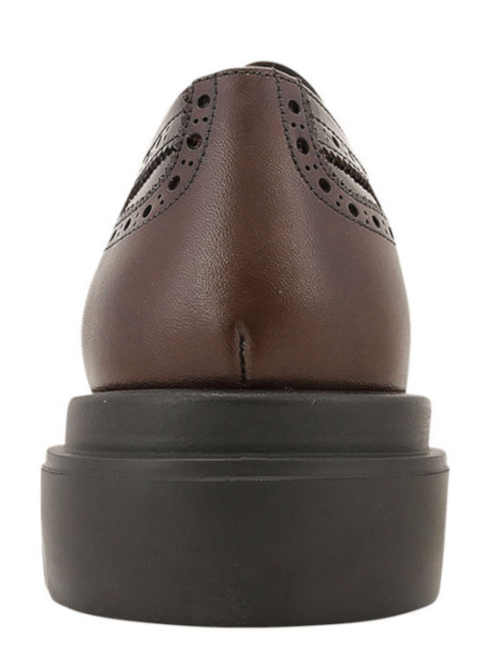 Skylar Δερμάτινα Ανδρικά Oxfords Καφέ