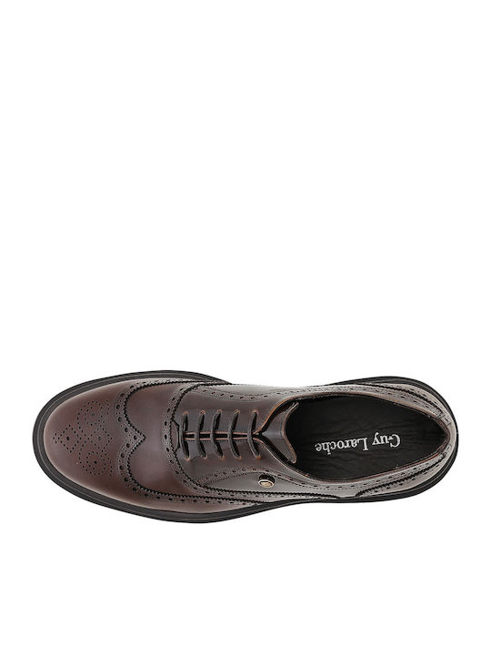 Skylar Δερμάτινα Ανδρικά Oxfords Καφέ