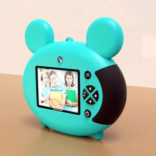 Smartic Mickey Mouse Παιδική Φωτογραφική Μηχανή Τιρκουάζ