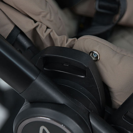 Bebe Stars Mythos Verstellbar 2 in 1 Baby Kinderwagen Geeignet für Neugeborene Beige
